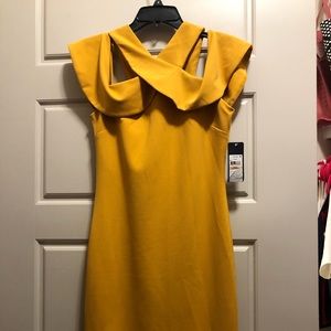 Rachel Roy mustard dress